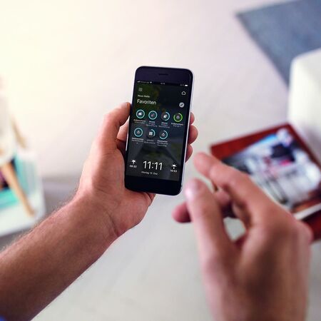 Smartphone Bedienung des Smart Homes